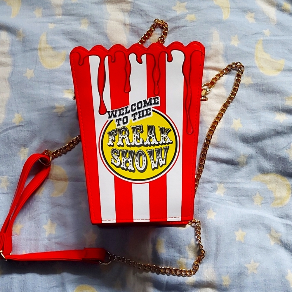Spirit Halloween-freak show popcorn bag